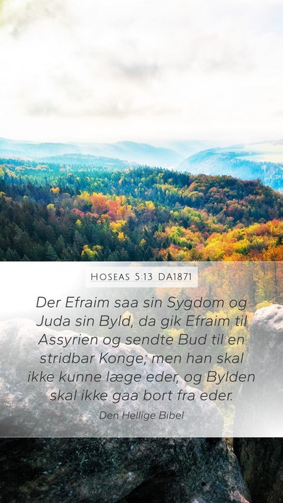 Hoseas 5:13 DA1871 Bible Verse Image