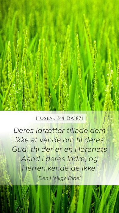 Hoseas 5:4 DA1871 Bible Verse Image