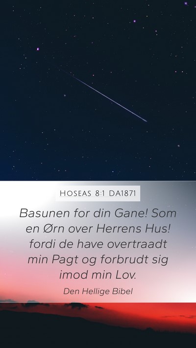 Hoseas 8:1 DA1871 Bible Verse Image