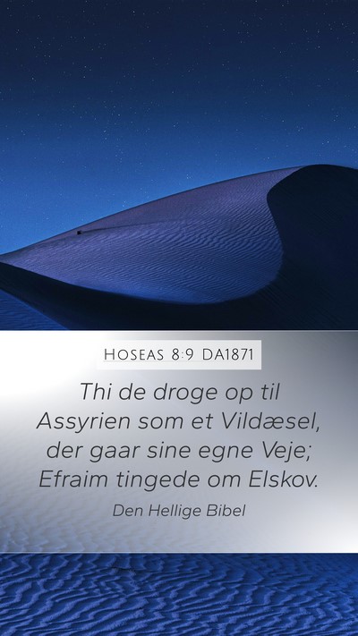 Hoseas 8:9 DA1871 Bible Verse Image