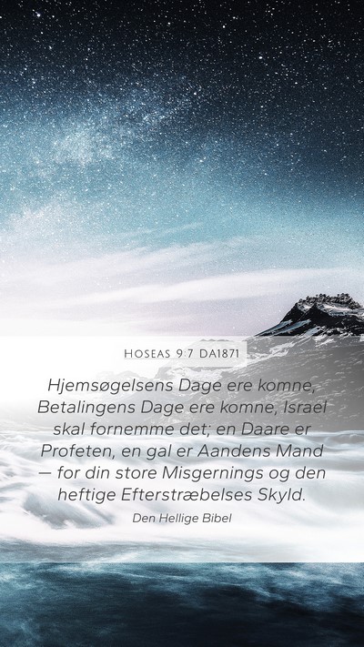 Hoseas 9:7 DA1871 Bible Verse Image