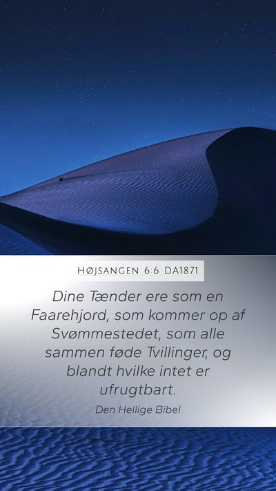 Højsangen 6:6 DA1871 Bible Verse Image