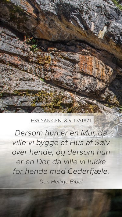 Højsangen 8:9 DA1871 Bible Verse Image