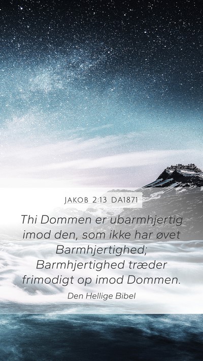 Jakob 2:13 DA1871 Bible Verse Image