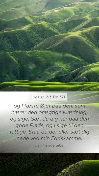 Jakob 2:3 DA1871 Bible Verse Image