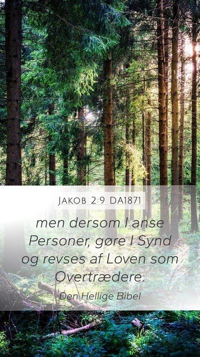 Jakob 2:9 DA1871 Bible Verse Image