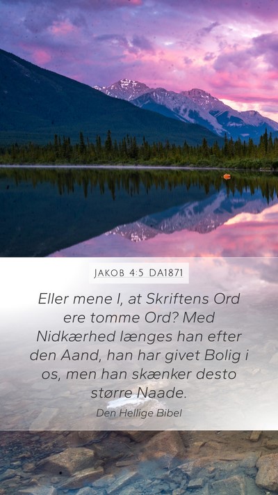 Jakob 4:5 DA1871 Bible Verse Image