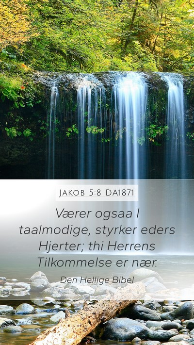 Jakob 5:8 DA1871 Bible Verse Image