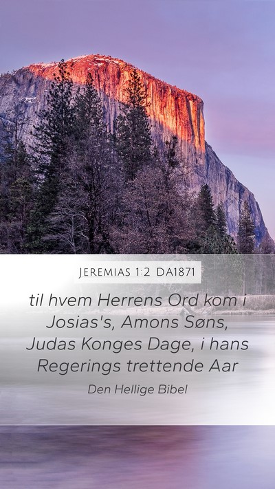 Jeremias 1:2 DA1871 Bible Verse Image