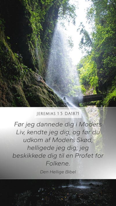 Jeremias 1:5 DA1871 Bible Verse Image