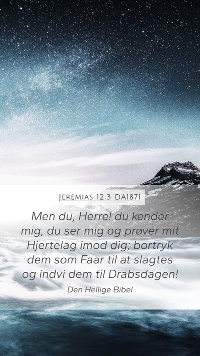 Jeremias 12:3 DA1871 Bible Verse Image