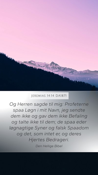 Jeremias 14:14 DA1871 Bible Verse Image