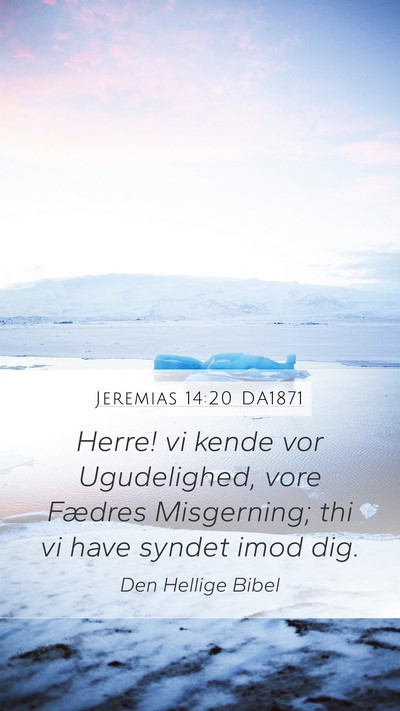 Jeremias 14:20 DA1871 Bible Verse Image