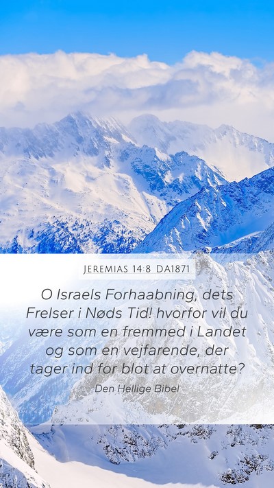Jeremias 14:8 DA1871 Bible Verse Image