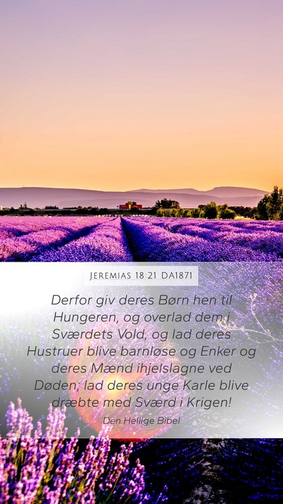 Jeremias 18:21 DA1871 Bible Verse Image