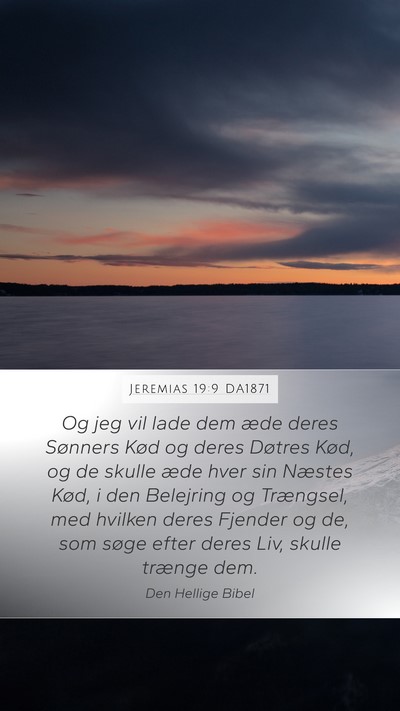Jeremias 19:9 DA1871 Bible Verse Image