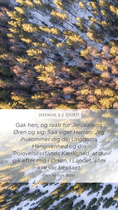 Jeremias 2:2 DA1871 Bible Verse Image