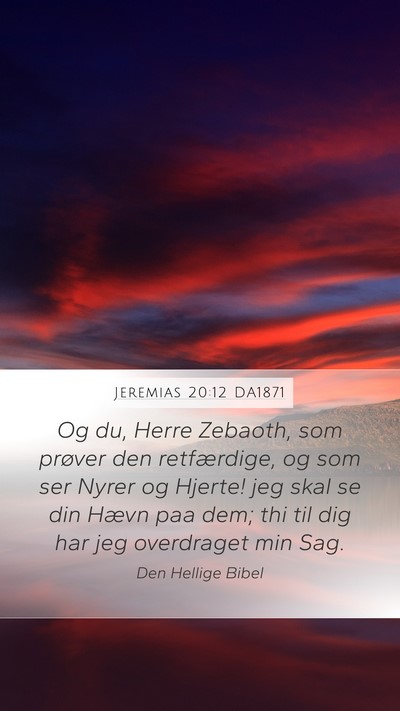 Jeremias 20:12 DA1871 Bible Verse Image