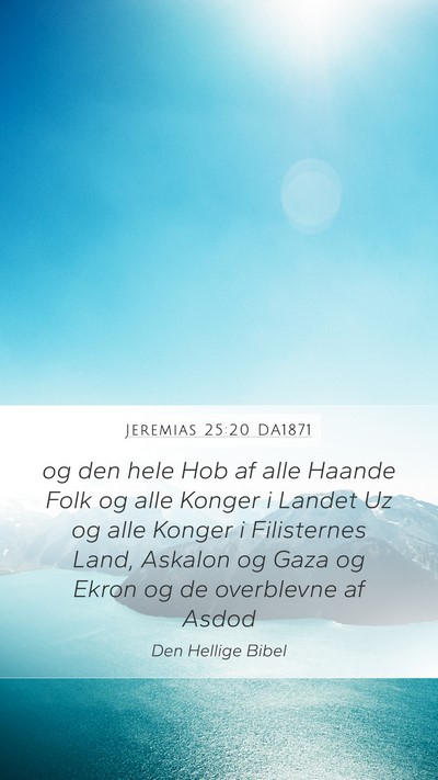 Jeremias 25:20 DA1871 Bible Verse Image