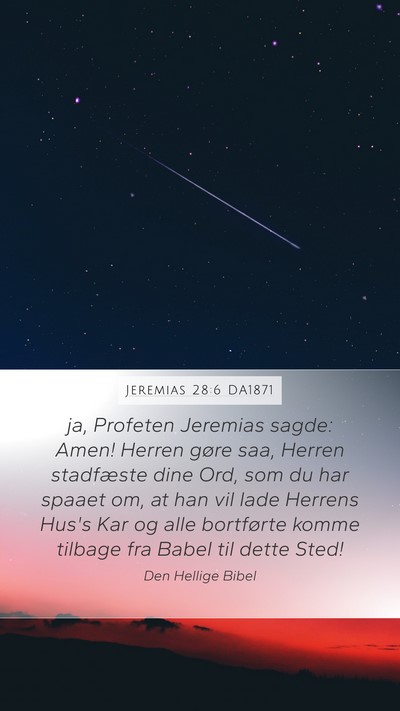 Jeremias 28:6 DA1871 Bible Verse Image