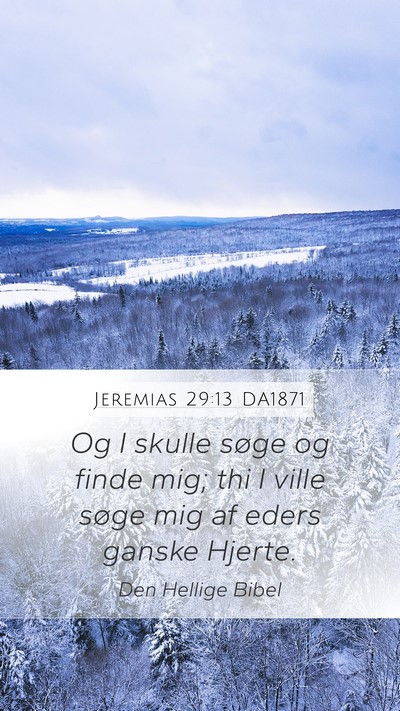 Jeremias 29:13 DA1871 Bible Verse Image