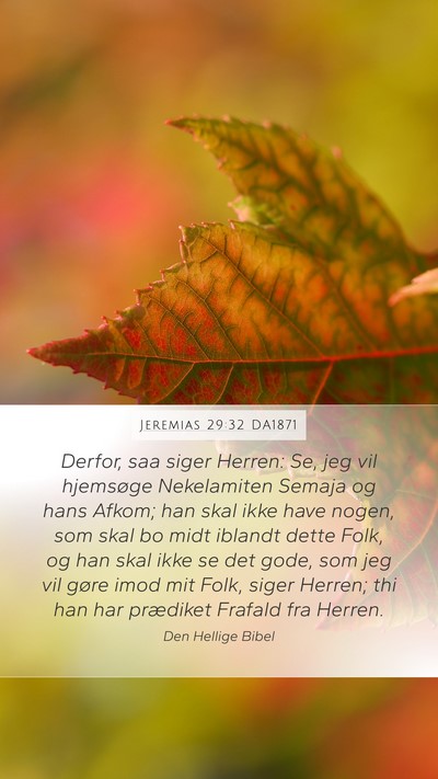 Jeremias 29:32 DA1871 Bible Verse Image
