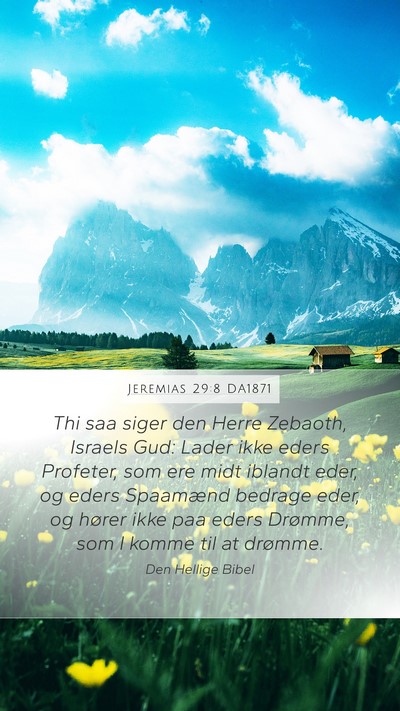 Jeremias 29:8 DA1871 Bible Verse Image