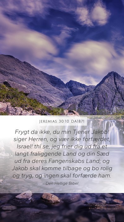 Jeremias 30:10 DA1871 Bible Verse Image