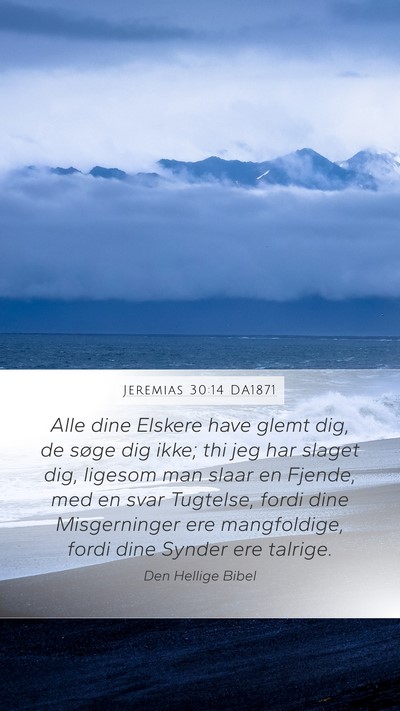 Jeremias 30:14 DA1871 Bible Verse Image