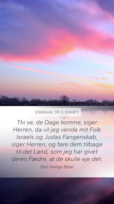 Jeremias 30:3 DA1871 Bible Verse Image
