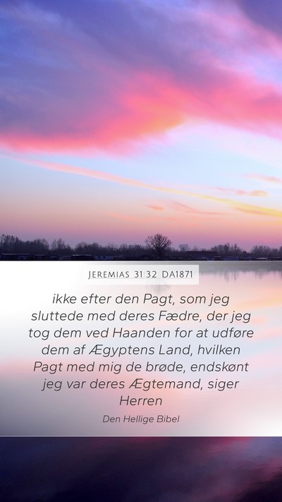 Jeremias 31:32 DA1871 Bible Verse Image