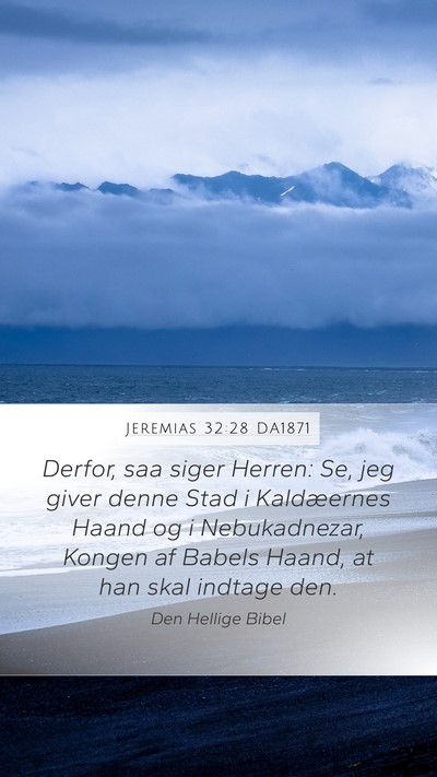 Jeremias 32:28 DA1871 Bible Verse Image