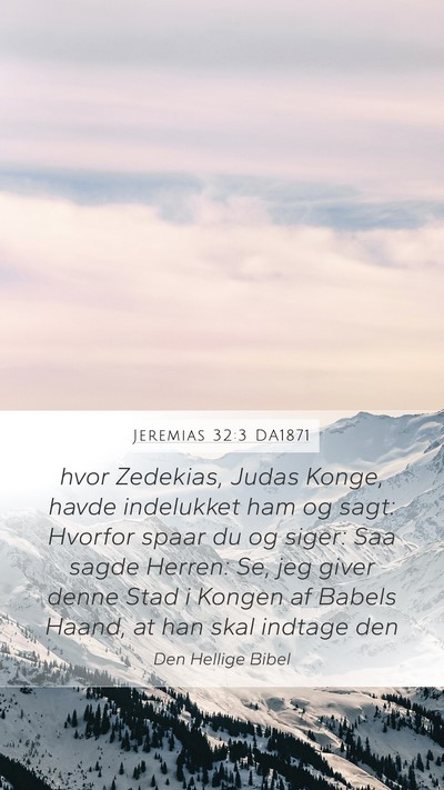 Jeremias 32:3 DA1871 Bible Verse Image
