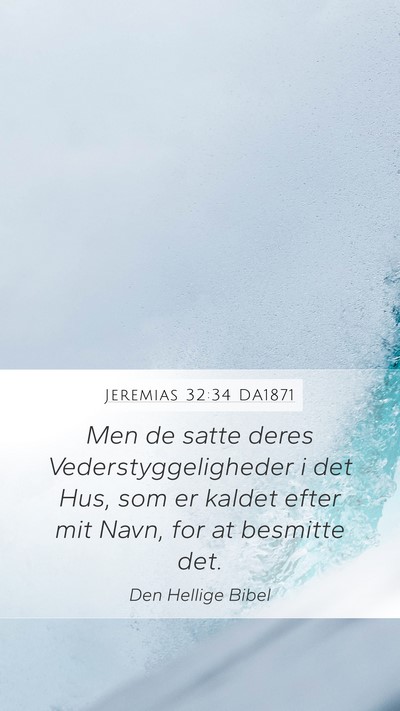 Jeremias 32:34 DA1871 Bible Verse Image