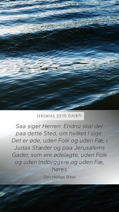 Jeremias 33:10 DA1871 Bible Verse Image