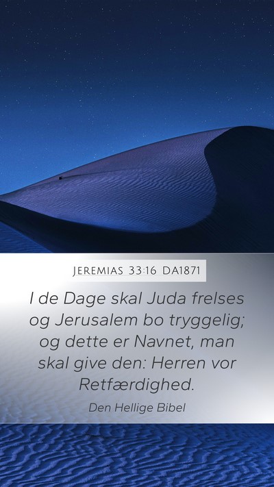 Jeremias 33:16 DA1871 Bible Verse Image
