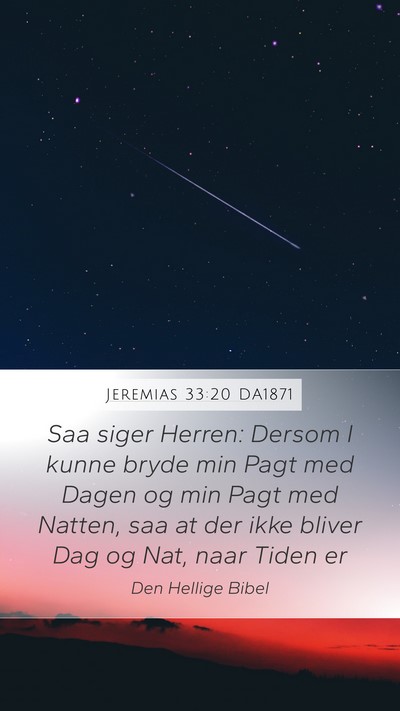 Jeremias 33:20 DA1871 Bible Verse Image