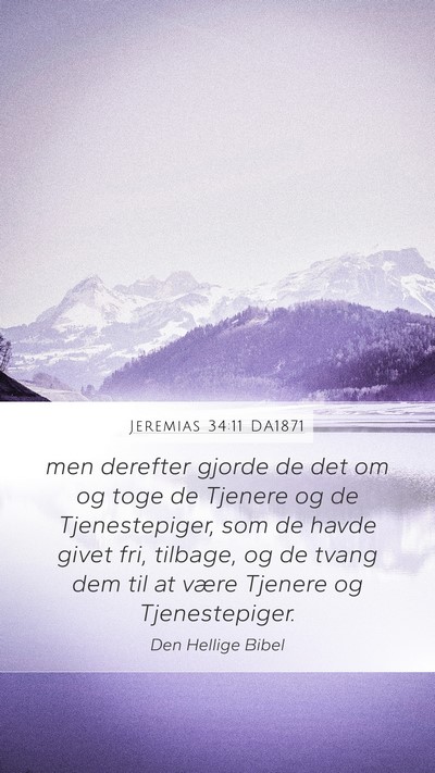 Jeremias 34:11 DA1871 Bible Verse Image