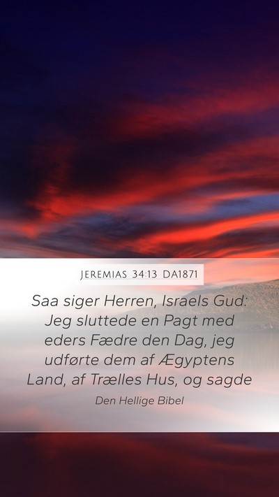 Jeremias 34:13 DA1871 Bible Verse Image