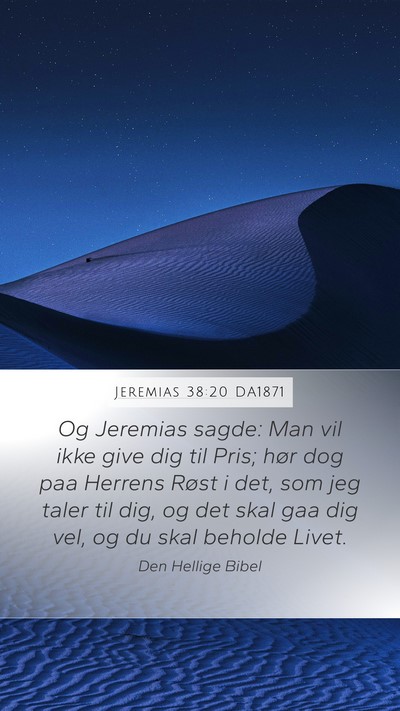 Jeremias 38:20 DA1871 Bible Verse Image