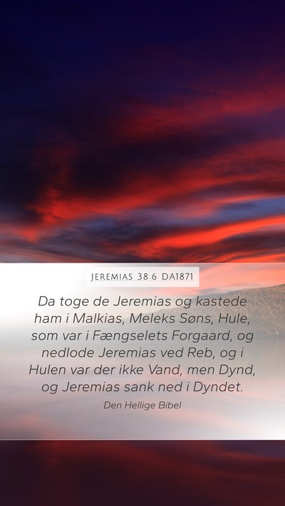 Jeremias 38:6 DA1871 Bible Verse Image