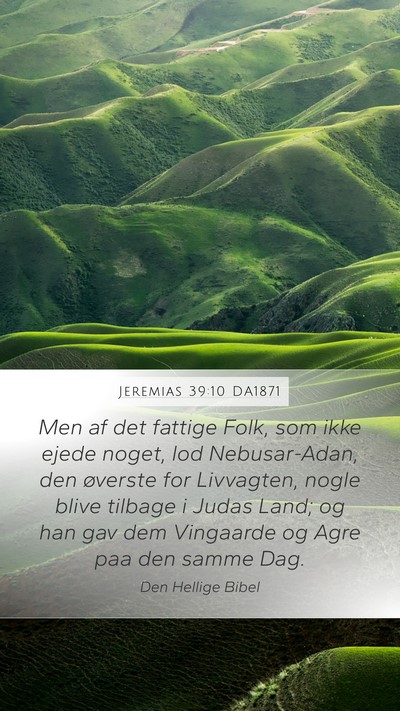 Jeremias 39:10 DA1871 Bible Verse Image