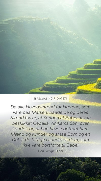 Jeremias 40:7 DA1871 Bible Verse Image