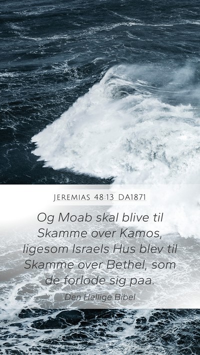 Jeremias 48:13 DA1871 Bible Verse Image