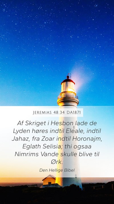 Jeremias 48:34 DA1871 Bible Verse Image