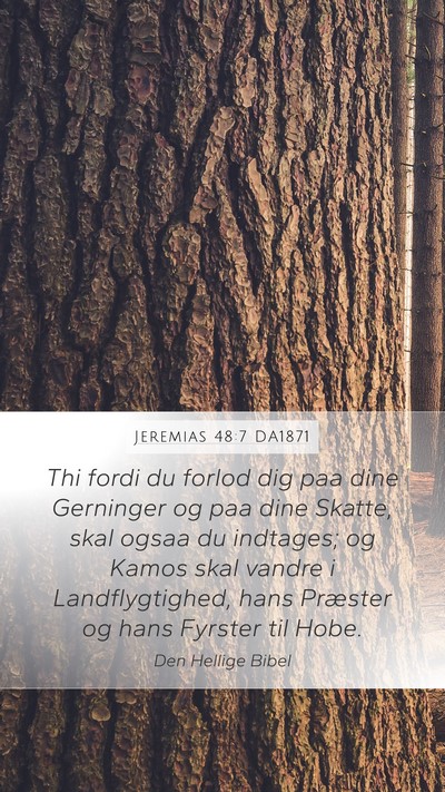 Jeremias 48:7 DA1871 Bible Verse Image