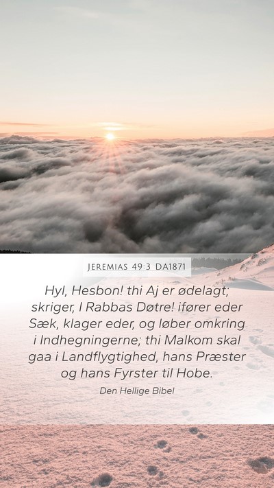 Jeremias 49:3 DA1871 Bible Verse Image