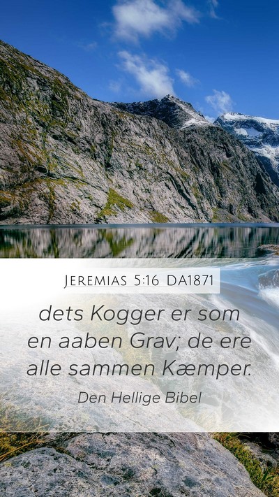 Jeremias 5:16 DA1871 Bible Verse Image