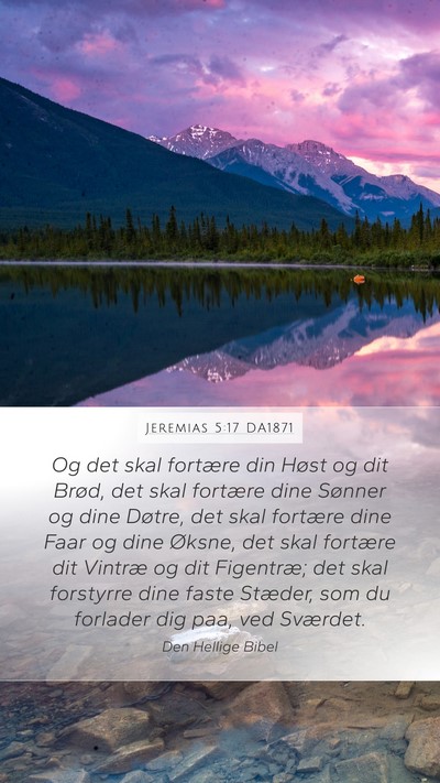 Jeremias 5:17 DA1871 Bible Verse Image