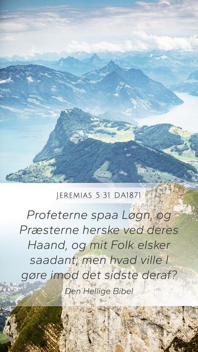Jeremias 5:31 DA1871 Bible Verse Image